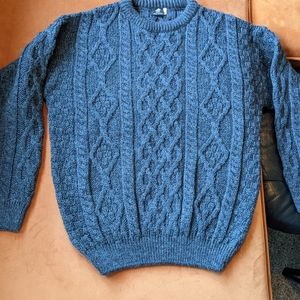 Irish Fishermen's Sweater 100% Wool - Made in UK